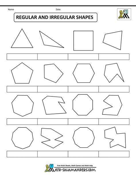 Polygons And Non Polygons Worksheet