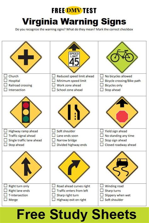Printable Nc Dmv Road Signs Chart Read Iesanfelipe Edu Pe