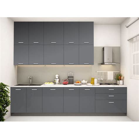 Grey Modular Kitchen, Rs 2500 /square feet Aditya Furniture | ID