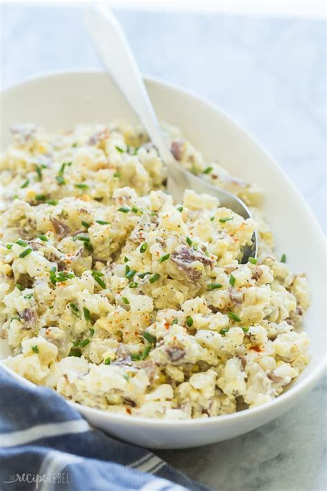 Classic and traditional recipe with potatoes, eggs, mayo, relish, onions and spices. Easy Potato Salad Recipe: cool, creamy and make-ahead-able!