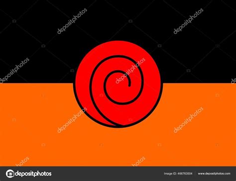 Hintergrund Form Des Uzumaki Schildes Von Naruto Vektorgrafik