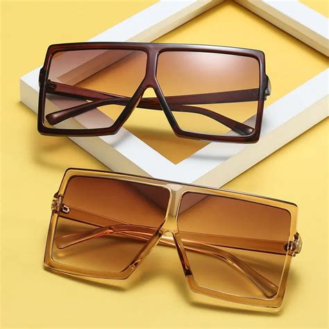 superhot eyewear fashion oversized sunglasses square men women brand designer sun glasses big