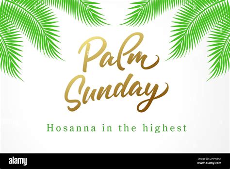 Hosanna Sunday Stock Vector Images Alamy