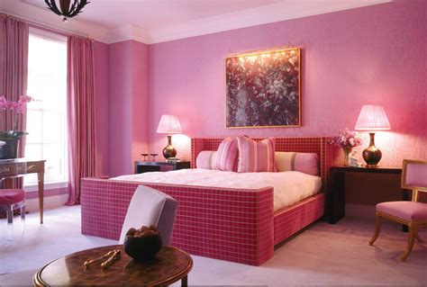 Pink Colour Wall Paint Design Decoration Ideas