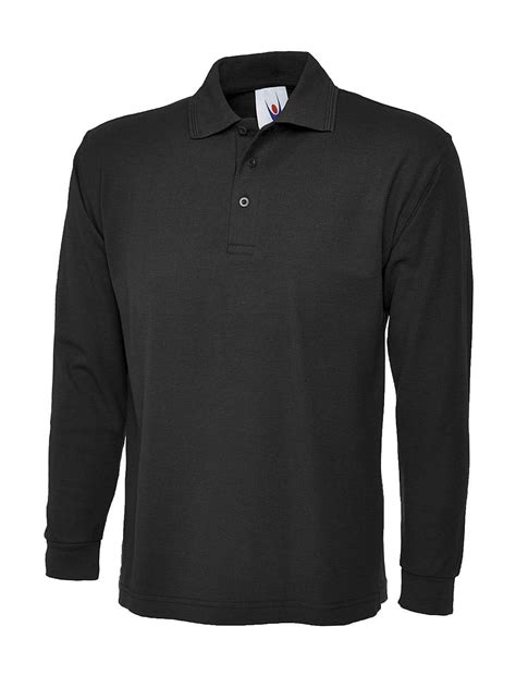 Uneek 220gsm Long Sleeve Polo Shirt Uc113 Workwear Supermarket