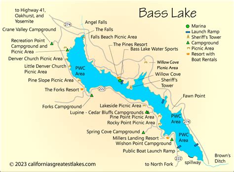 Bass Lake Map
