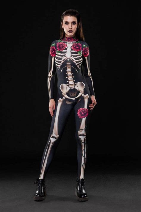 Sexy Skeleton Halloween Costume Halloween Costume For Women Etsy Skeleton Halloween Costume