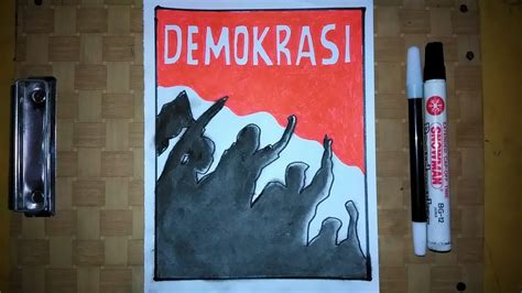 Contoh Poster Demokrasi Lukisan