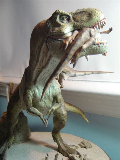 Jurassic Park “when Dinosaurs Ruled The Earth” T Rex Vs Velociraptors Diorama By Sideshow