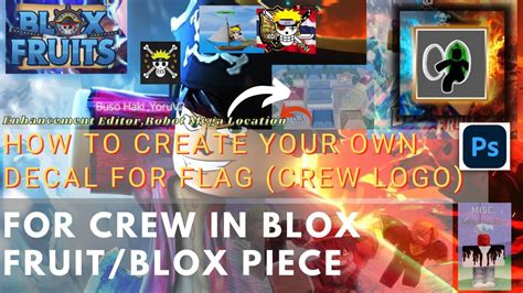 Roblox Blox Fruits How To Create Your Own Crew Logo Mobileandpc Youtube