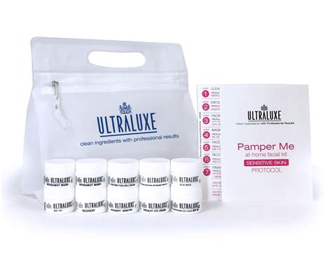 Pamper Me At Home Facial Kit Sensitive Ultraluxe Skincare