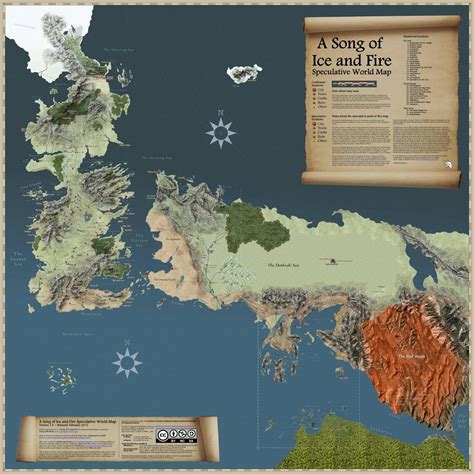Map A Song Of Ice And Fire Speculative Map Gameofthrones
