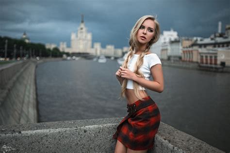 victoria pichkurova moscow russia blonde girl skirt canal hd wallpaper rare gallery