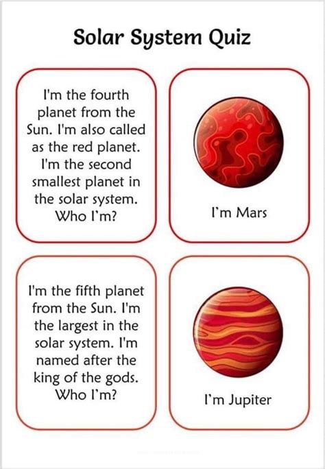 Solar System Quiz For Kids