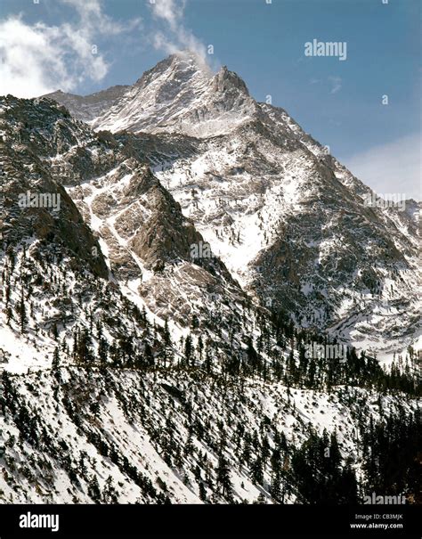 Usa California Sierra Nevada Lone Pine Peak Stock Photo Alamy