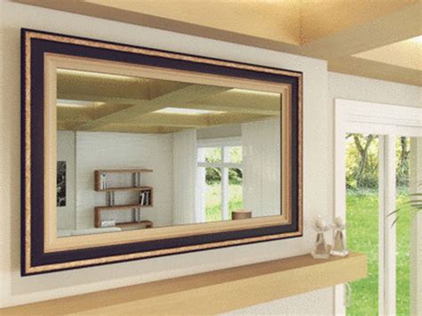 How To Screen Mirror On A Hotel Tv - Genius Mirror TV Design for Living Room | Mirror tv, Framed tv, Hide tv