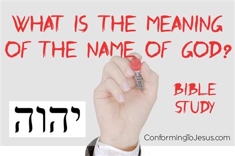 What Is The Name Of God In Hebrew And Meaning Yhwh Meaning