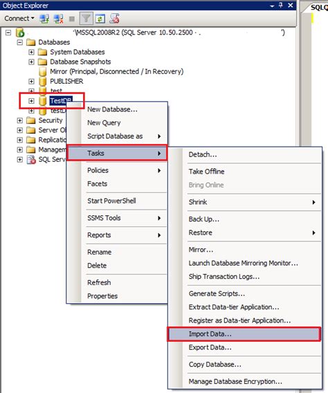 Welcome To Techbrothersit How To Use Importexport Wizard In Sql Server Sql Server Tsql