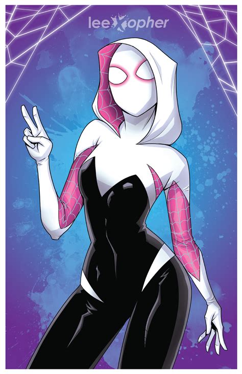 Spider Gwen By Lee Xopher By Leexopher On Deviantart Marvel Spiderman