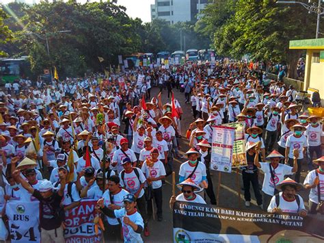 Ribuan Petani SPI Gelar Aksi Tolak Impor Kentang Serikat Petani Indonesia