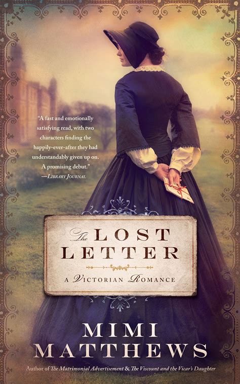 The Lost Letter: A Victorian romance by Mimi Matthews | Victorian romance, Romance free, Romance ...