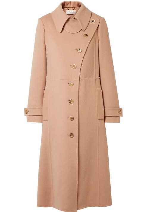 Lyst Chloé Wool And Cashmere Blend Trench Coat
