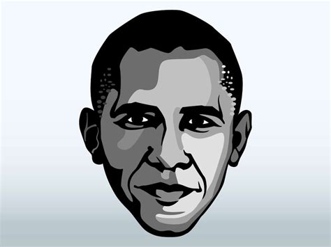 Barack Obama Cartoon Face Clip Art Library