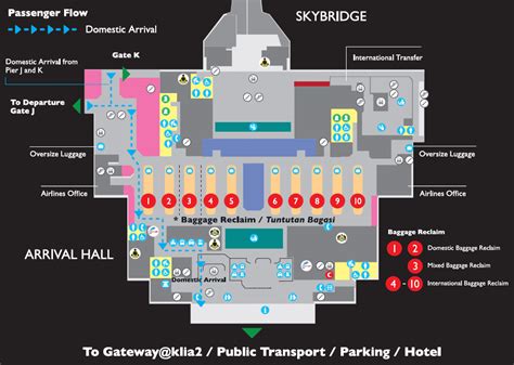 The klia2 has recently undergone a layout. Arrival Hall at the klia2 terminal - klia2.info