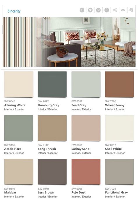 Sherwin Williams 2018 Color Forecast Sincerity Interior Paint Colors