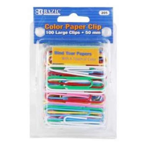 Ddi Bazic Jumbo 50mm Color Paper Clips 100pack Case Of 24 1 Qfc