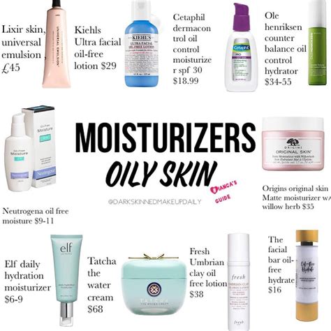 Heres A List Of Moisturizers That Work Well For Oily Skin Types