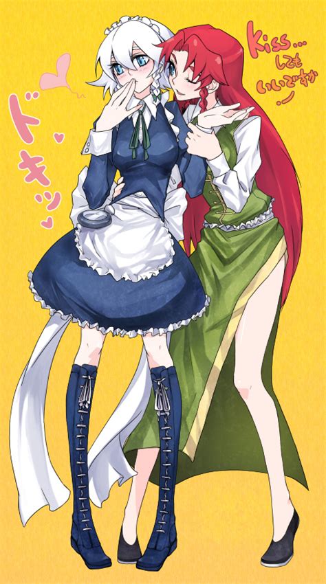 Izayoi Sakuya And Hong Meiling Touhou Drawn By Tima Danbooru