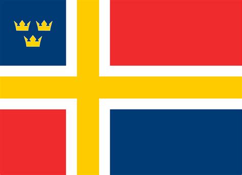 my take on if the swedish empire conquered denmark norway during the 1600 s r vexillology