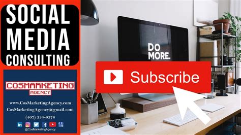 Social Media Consulting With Cosmarketing Agency Youtube