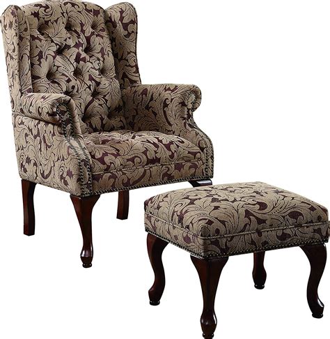 Tall Wingback Chair With Ottoman Shop Our Wingback Chairs With