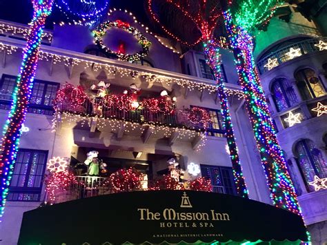 Mission Inn Riverside Christmas Lights Photos