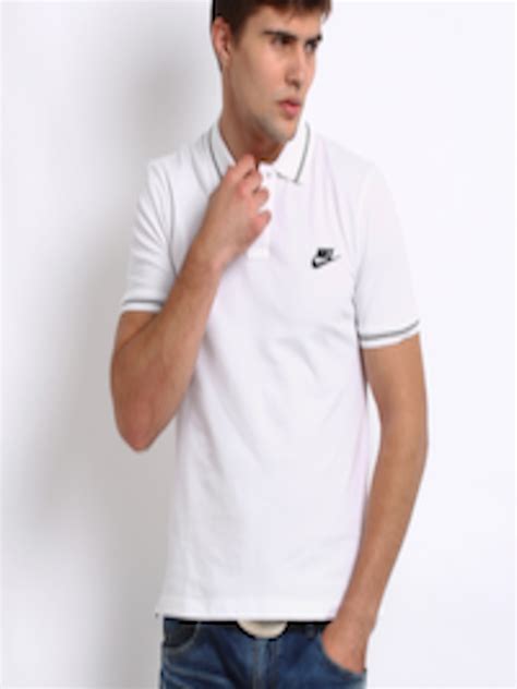 Buy Nike White Slim Polo Nsw Tshirts Tshirts For Men 155211 Myntra