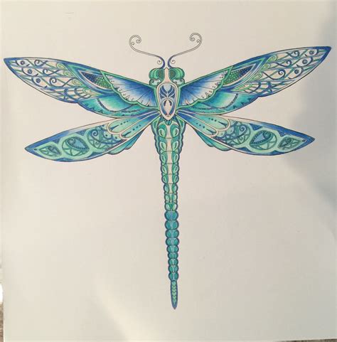 Enchanted Forest Joanna Basford Dragonfly