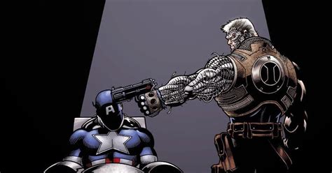Cable Vs Captain America X Force Samurai Gear Captain America