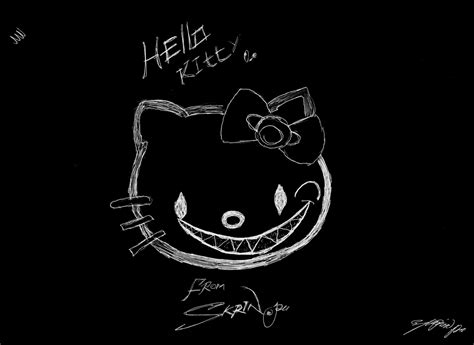 Black Hello Kitty Backgrounds - Wallpaper Cave