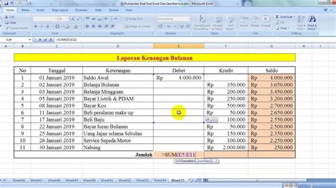 Cara Membuat Laporan Keuangan Otomatis Dengan Microsoft Excel Theme