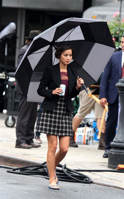 Jamie Chung On The Set Of Gotham In New York City 6282016