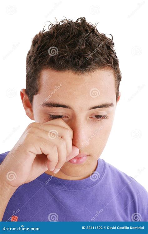 Portrait Of Young Man Crying Stock Photography Image 22411592