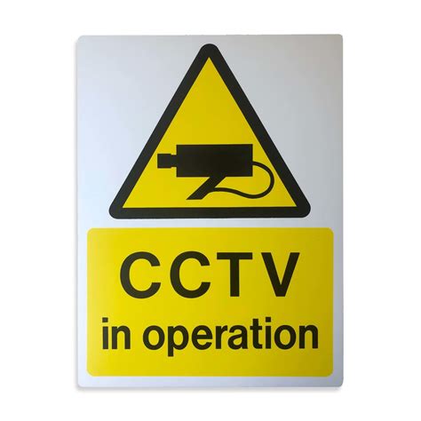 Cctv In Operation Sign