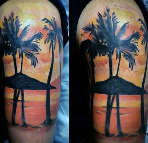 100 palm tree tattoos for men tropical design ideas