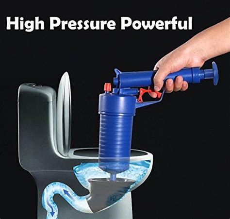 drain blaster air powered plunger gun high pressure powerful drain clog remover sink plunger