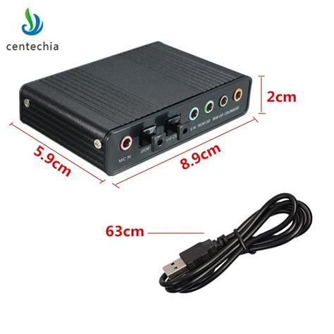 Buy Professional Black Usb Optical Fiber Sound Card 5