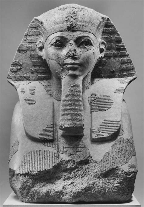 Head And Shoulders Of A Sphinx Of Hatshepsut New Kingdom The Met