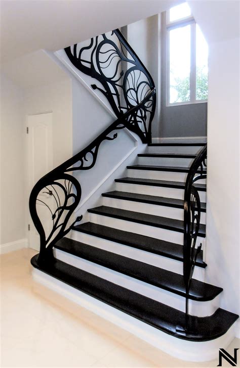 Modern Staircase Railings — Ornamental Iron Works Naddours Custom
