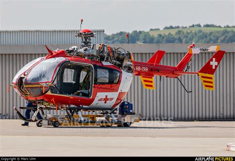 Hb Zrb Rega Swiss Air Ambulance Eurocopter Ec145 At Augsburg Photo